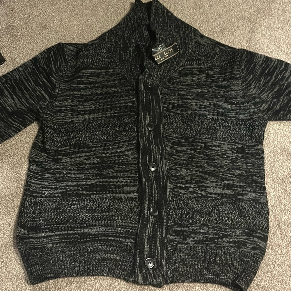 Park slope black and grey cardigan size large